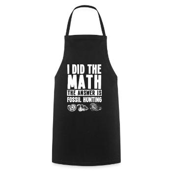 Funny fossil hunt saying - Cooking Apron - black - Front - AI Model Male 185 dark (185cm)