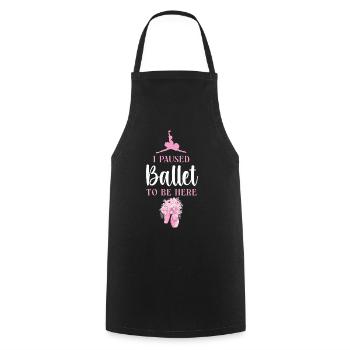 Ballet Danseuse Danse Ballerine - Tablier de cuisine - noir - Devant - AI Model Male 185 dark (185cm)
