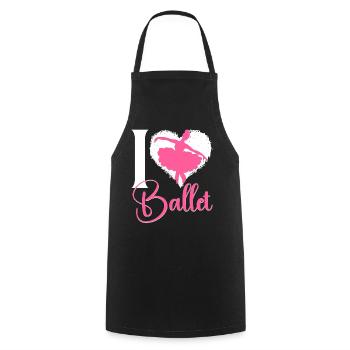 Ballet Dancer Dance Girl Ballerina - Kochschürze - Schwarz - Vorne - AI Model Male 185 dark (185cm)