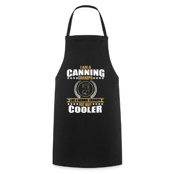 Funny cooking grandpa design - Cooking Apron - black - Front - AI Model Male 185 dark (185cm)