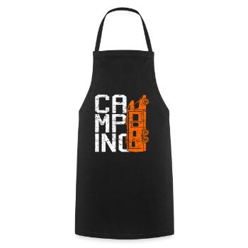 camping - Kochschürze - Schwarz - Vorne - AI Model Male 185 dark (185cm)