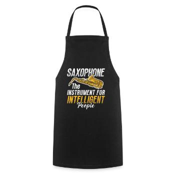 Saxophone The Instrument For Saxophone Player - Cooking Apron - black - Front - AI Model Male 185 dark (185cm)