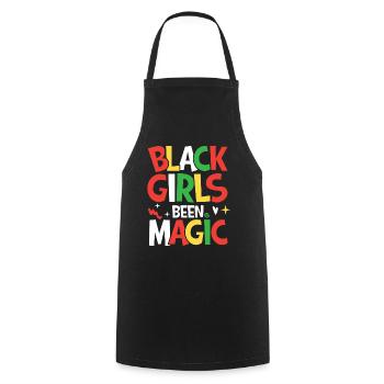 Black Girls Been Magic für Männer und Frauen - Kochschürze - Schwarz - Vorne - AI Model Male 185 dark (185cm)