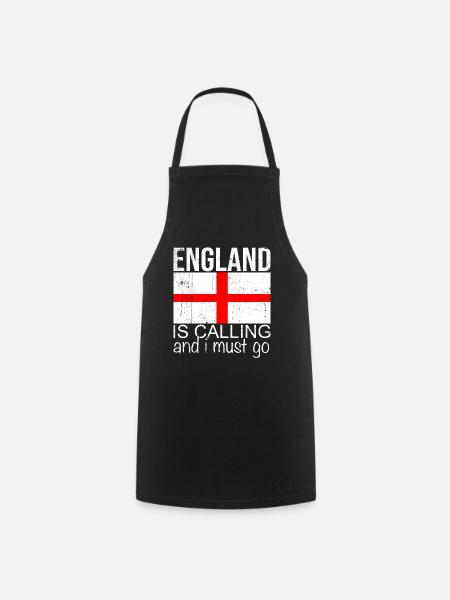 England Spruch - Kochschürze - Schwarz