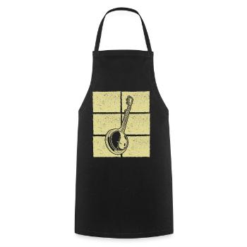 Banjo Banjo joueur Banjoïste - Tablier de cuisine - noir - Devant - AI Model Male 185 dark (185cm)