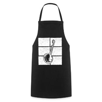 Banjo Banjo player Banjoist - Cooking Apron - black - Front - AI Model Male 185 dark (185cm)