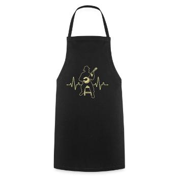 Banjo Banjo joueur Banjoïste - Tablier de cuisine - noir - Devant - AI Model Male 185 dark (185cm)