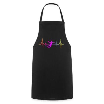 Handball Handball Joueur de handball féminin - Tablier de cuisine - noir - Devant - AI Model Male 185 dark (185cm)