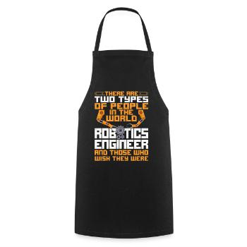 Ingénieur Robotique Robot Vintage - Tablier de cuisine - noir - Devant - AI Model Male 185 dark (185cm)