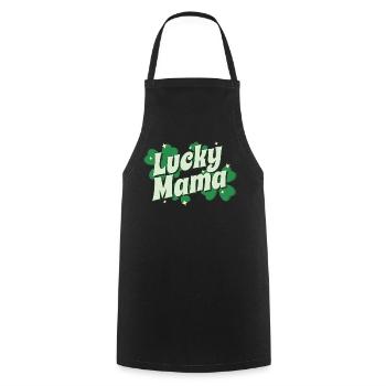 Cadeau de la Saint-Patrick Shamrock Femmes irlandaises - Tablier de cuisine - noir - Devant - AI Model Male 185 dark (185cm)