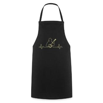 Banjo Banjo joueur Banjoïste - Tablier de cuisine - noir - Devant - AI Model Male 185 dark (185cm)