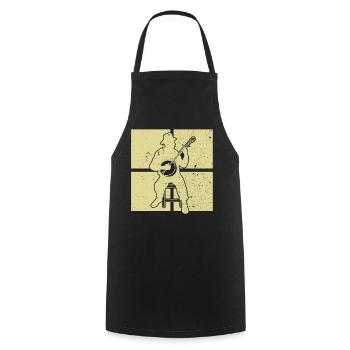 Banjo Banjo player Banjoist - Cooking Apron - black - Front - AI Model Male 185 dark (185cm)