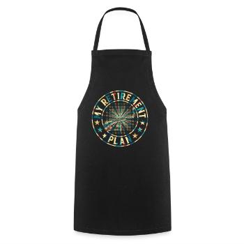 Saxophone Player Retirement Plan Saxophone Player - Cooking Apron - black - Front - AI Model Male 185 dark (185cm)