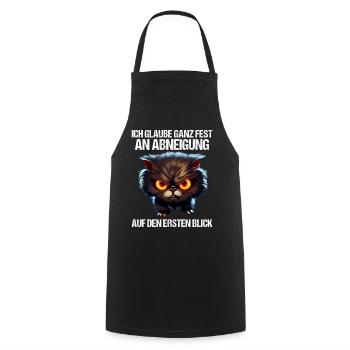 Katze Kätzchen Katzenhalter Katzen Sarkasmus - Kochschürze - Schwarz - Vorne - AI Model Male 185 dark (185cm)