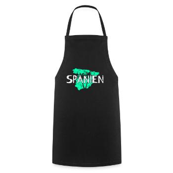Spain - Cooking Apron - black - Front - AI Model Male 185 dark (185cm)