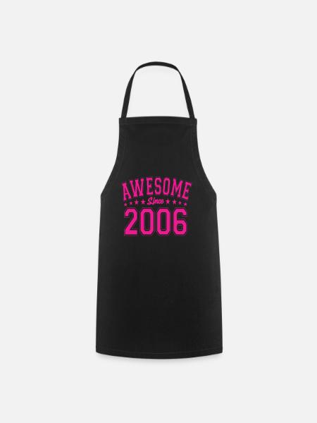 Awesome Since 2006 Geburtstag 2006 Vintage 2006 - Kochschürze - Schwarz