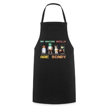 My Gaming Skills Are Scary - Fun - Cooking Apron - black - Front - AI Model Male 185 dark (185cm)
