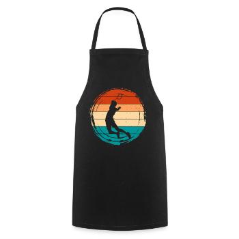 Badminton - Cooking Apron - black - Front - AI Model Male 185 dark (185cm)
