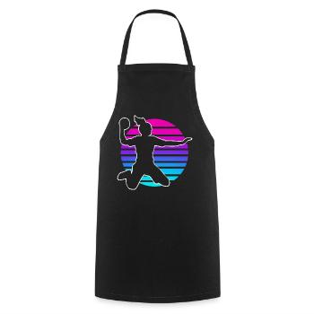 Handball Handball Joueur de handball féminin - Tablier de cuisine - noir - Devant - AI Model Male 185 dark (185cm)