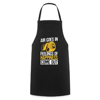 L’air entre Les sentiments de bonheur sortent! Réglage - Tablier de cuisine - noir - Devant - AI Model Male 185 dark (185cm)