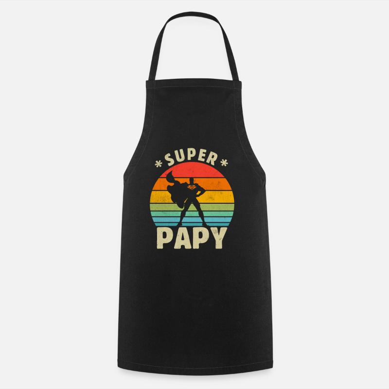 Super Papy - Tablier de cuisine - noir