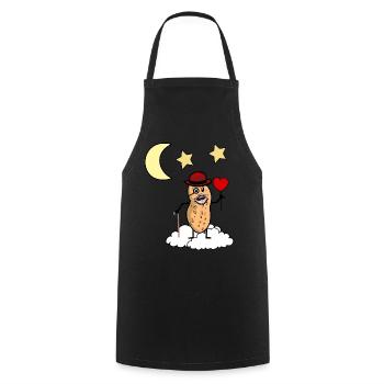Peanut Grandpa Heaven Jensei’s Death Cloud Reincarnation - Tablier de cuisine - noir - Devant - AI Model Male 185 dark (185cm)