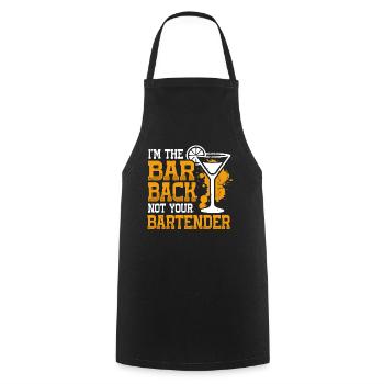 Chez The Barback Not Your Barman - Tablier de cuisine - noir - Devant - AI Model Male 185 dark (185cm)
