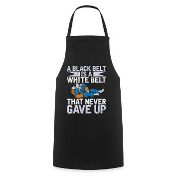 Jiu Jitsu Martial Arts Kung Fu & Karate Jiu Jitsu - Cooking Apron - black - Front - AI Model Male 185 dark (185cm)
