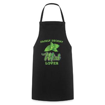 Assez bon amateur de menthe - Tablier de cuisine - noir - Devant - AI Model Male 185 dark (185cm)