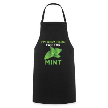 Drôle d’amateur de menthe Dicton - Tablier de cuisine - noir - Devant - AI Model Male 185 dark (185cm)