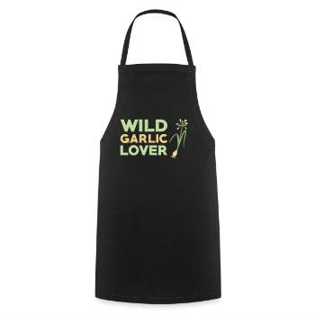 Amateurs d’ail sauvage - Tablier de cuisine - noir - Devant - AI Model Male 185 dark (185cm)