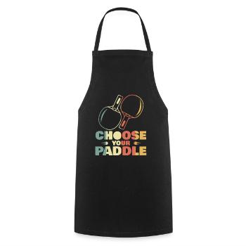Pagaie - Tablier de cuisine - noir - Devant - AI Model Male 185 dark (185cm)