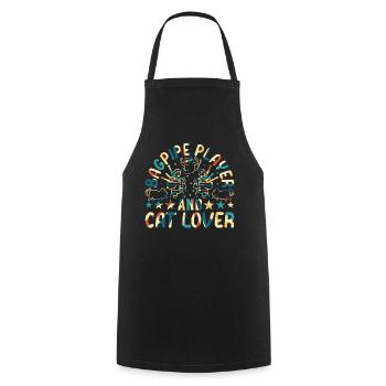 Bagpipe Player And Cat Lover - Bagpiper Music & Ca - Cooking Apron - black - Front - AI Model Male 185 dark (185cm)