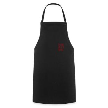 Zu Vino Sag Ich Nie No - Kochschürze - Schwarz - Vorne - AI Model Male 185 dark (185cm)