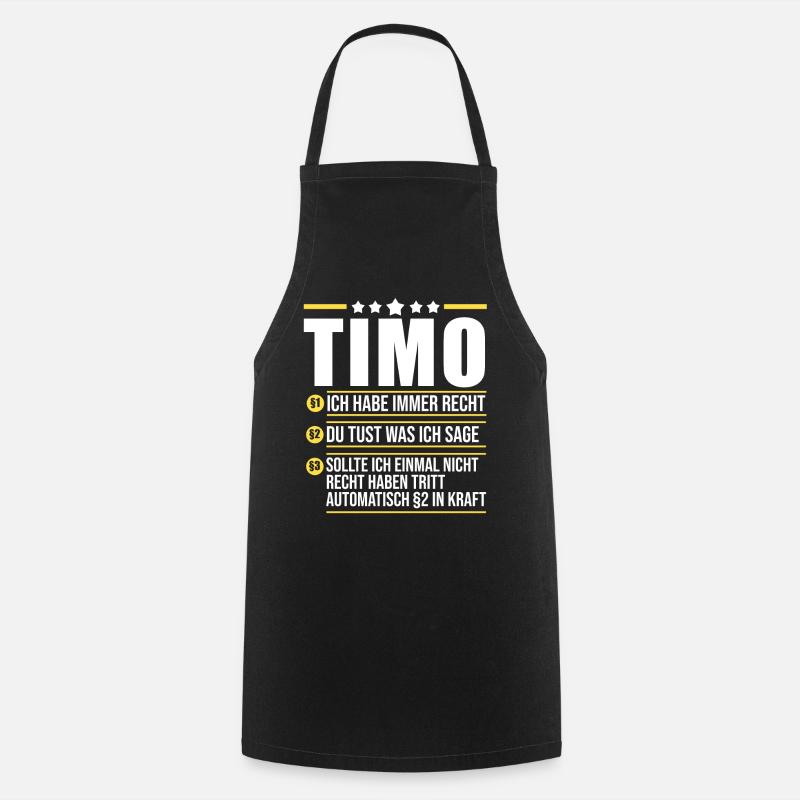 Timo - Kochschürze - Schwarz