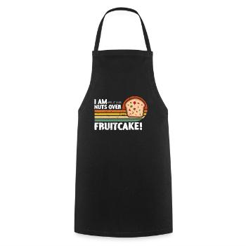 Fruitcake I Am Fruit And Nuts Retro Nutty Cooking - Cooking Apron - black - Front - AI Model Male 185 dark (185cm)