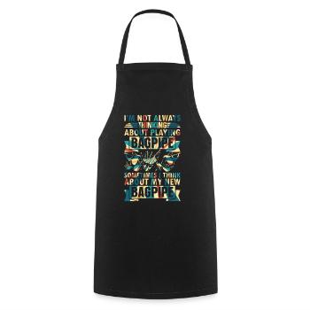 I'm Not Always Thinking About Playing Bagpipe - Cooking Apron - black - Front - AI Model Male 185 dark (185cm)