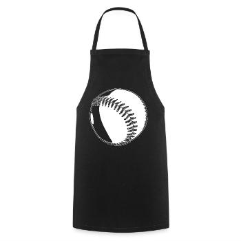 Baseball sketch - Cooking Apron - black - Front - AI Model Male 185 dark (185cm)