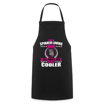 Spinat Liebhaber Mama Für Frauen - Kochschürze - Schwarz - Vorne - AI Model Male 185 dark (185cm)