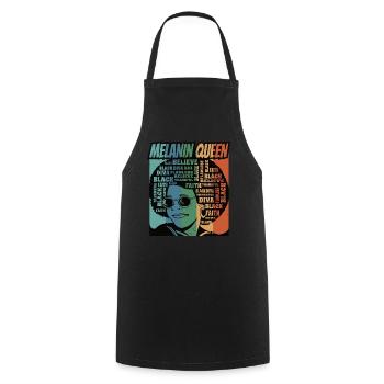 Juneteenth Freedom 19th June Black History Month - Cooking Apron - black - Front - AI Model Male 185 dark (185cm)