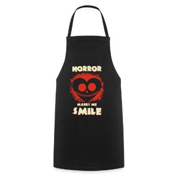 Zombie Horror Horror Film Festival + Halloween - Cooking Apron - black - Front - AI Model Male 185 dark (185cm)