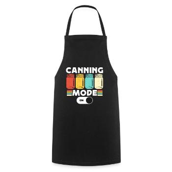 Canning Mode On Retro Jam Maker Preserving Canner - Cooking Apron - black - Front - AI Model Male 185 dark (185cm)