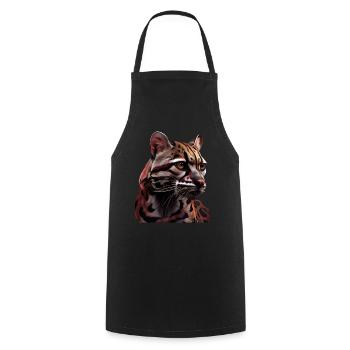 just a boy girl who loves Ocelots Ocelot ocelot ocelot - Cooking Apron - black - Front - AI Model Male 185 dark (185cm)