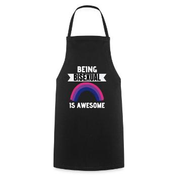 Bi Pride Month Bisexuell Regenbogen LGBT Bisexuell - Kochschürze - Schwarz - Vorne - AI Model Male 185 dark (185cm)