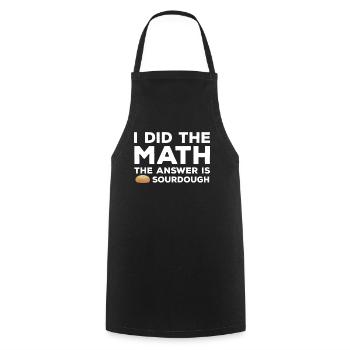Funny sourdough joke - Cooking Apron - black - Front - AI Model Male 185 dark (185cm)