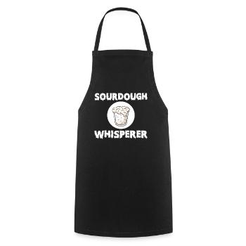 Sourdough Whisperer - Cooking Apron - black - Front - AI Model Male 185 dark (185cm)