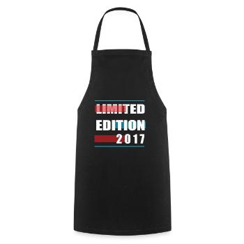 Limited Edition 2017 - Cooking Apron - black - Front - AI Model Male 185 dark (185cm)