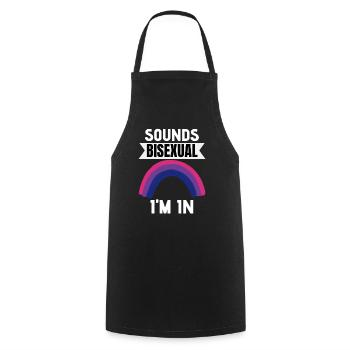 Bi Pride Month Regenbogen LGBT Geschenk Bisexuell - Kochschürze - Schwarz - Vorne - AI Model Male 185 dark (185cm)
