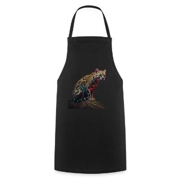 just a boy girl who loves Ocelots Ocelot ocelot ocelot - Cooking Apron - black - Front - AI Model Male 185 dark (185cm)