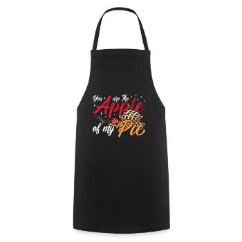 Apple Pie You Are The Apple Of My Cooking Pastries - Cooking Apron - black - Front - AI Model Male 185 dark (185cm)